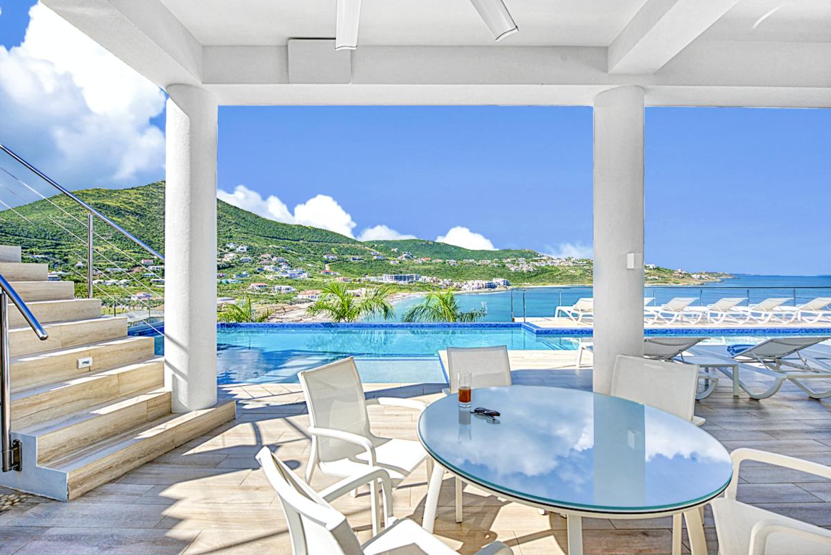 Amalia 27_Location villa piscine vue mer Saint Martin